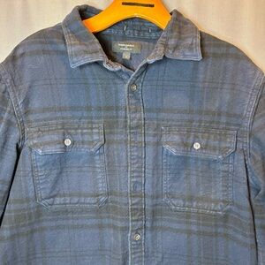 Banana Republic Blue Plaid Long Sleeve Shirt